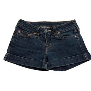 True Religion Denim Shorts 28 Blue